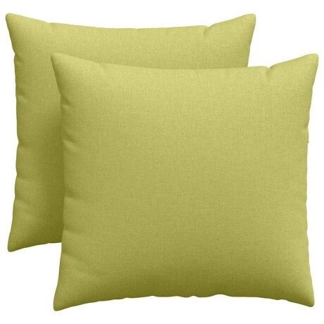 vidaXL Sofa Kussens 2 pcs Lichtgroen 45 x 45 cm Stof afbeelding2 - 1