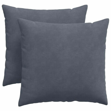 vidaXL Sofa Kussens 2 stuks Donkergrijs 45 x 45 cm Cordstof afbeelding2 - 1