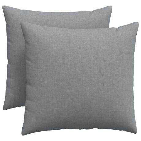 vidaXL Sofa Kussens 2 pcs Lichtgrijs 50 x 50 cm Stof afbeelding2 - 1