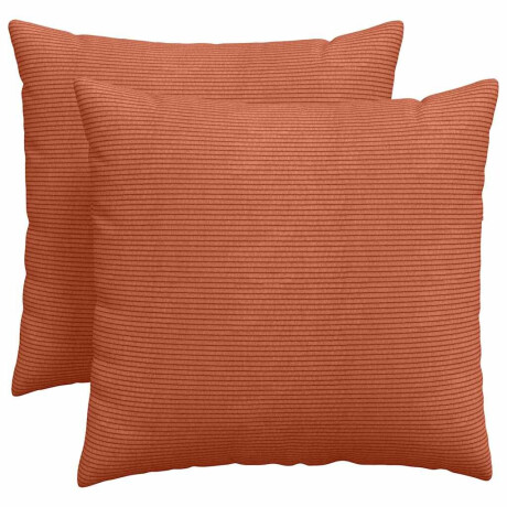 vidaXL Sofa Kussens 2 pcs Rood-oranje 50 x 50 cm Katoen Stof afbeelding2 - 1