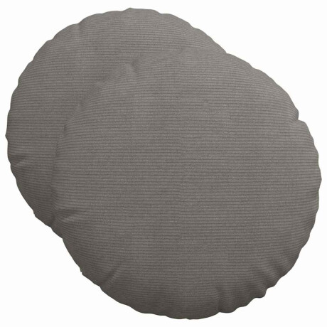 vidaXL Zitkussens 2 pcs Lichtgrijs Ø50 x 19 cm Katoen Stof afbeelding2 - 1