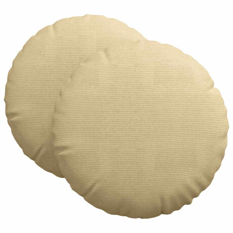 vidaXL Zitkussens 2 pcs Grijs groen Ø60 x 21 cm Katoen Stof afbeelding2 - 1