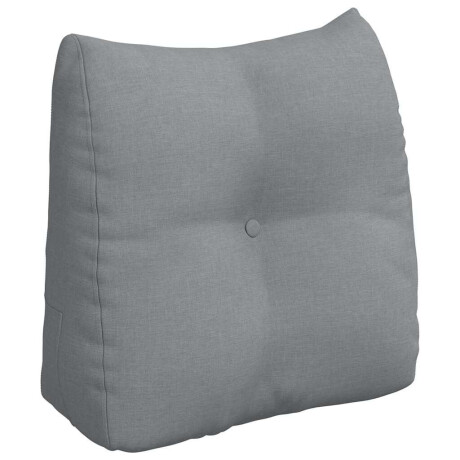 vidaXL Rugkussen Lichtgrijs 45 x 24 x 50 cm Stof afbeelding2 - 1
