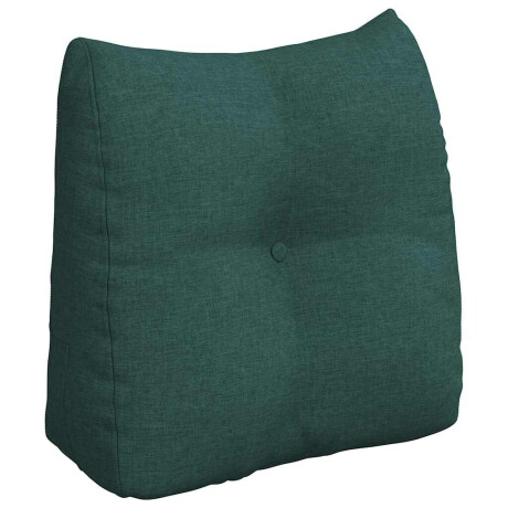 vidaXL Rugkussen Donkergroen 45 x 24 x 50 cm Stof afbeelding2 - 1