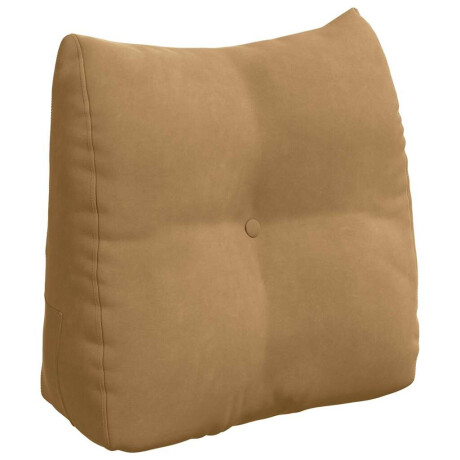 vidaXL Rugkussen Bruin 45 x 24 x 50 cm Fluweel afbeelding2 - 1