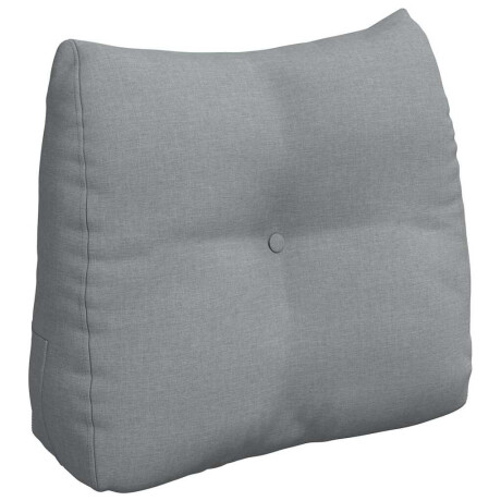 vidaXL Rugkussen Lichtgrijs 60 x 24 x 50 cm Stof afbeelding2 - 1