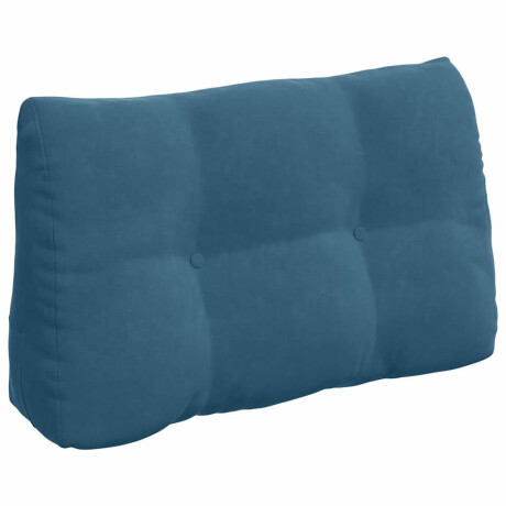 vidaXL Rugkussen Blauw 80 x 24 x 50 cm Fluweel afbeelding2 - 1