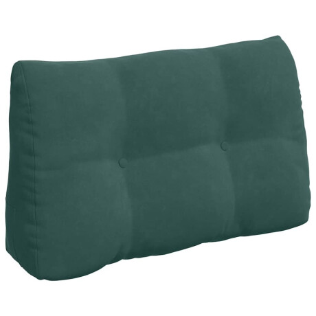 vidaXL Rugkussen Donkergroen 80 x 24 x 50 cm Fluweel afbeelding2 - 1