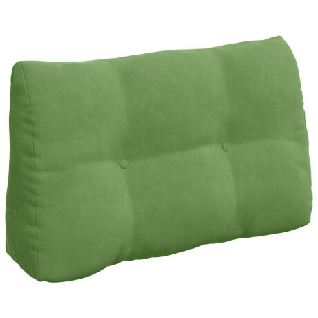 vidaXL Rugkussen Lichtgroen 80 x 24 x 50 cm Fluweel afbeelding2 - 1