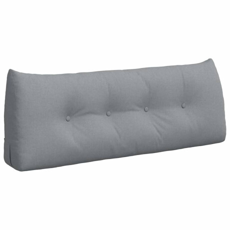 vidaXL Rugkussen Lichtgrijs 120 x 24 x 50 cm Stof afbeelding2 - 1