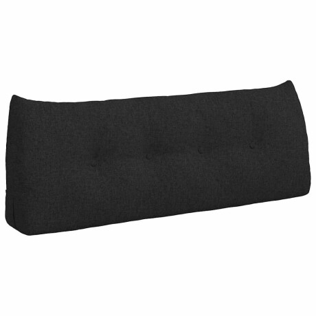 vidaXL Rugkussen Zwart 120 x 24 x 50 cm Stof afbeelding2 - 1