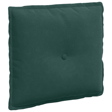 vidaXL Rugkussen Donkergroen 50 x 45 cm Cordstof afbeelding2 - 1