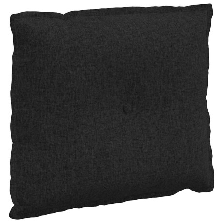 vidaXL Rugkussen Zwart 60 x 19 x 50 cm Stof afbeelding2 - 1