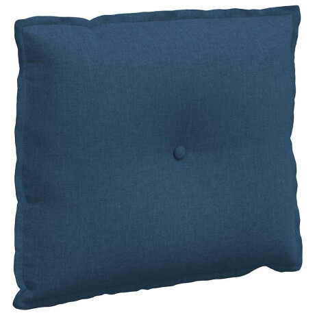 vidaXL Rugkussen Blauw 60 x 19 x 50 cm Stof afbeelding2 - 1