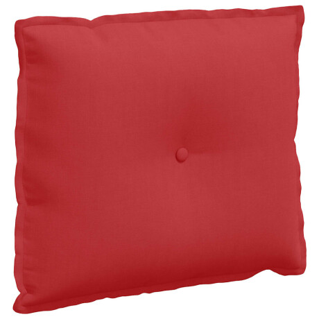vidaXL Rugkussen Rood 60 x 19 x 50 cm Stof afbeelding2 - 1