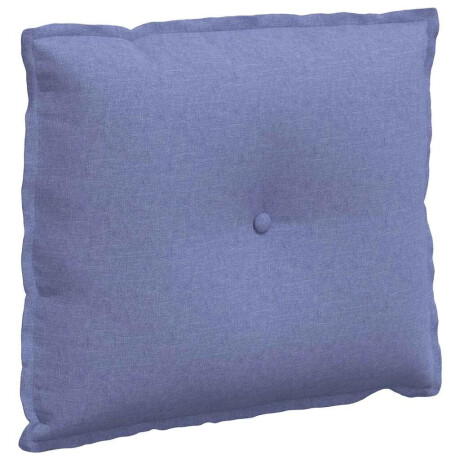 vidaXL Rugkussen Jeans Blauw 60 x 19 x 50 cm Stof afbeelding2 - 1