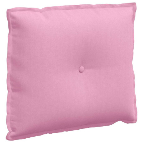vidaXL Rugkussen Roze 60 x 19 x 50 cm Stof afbeelding2 - 1