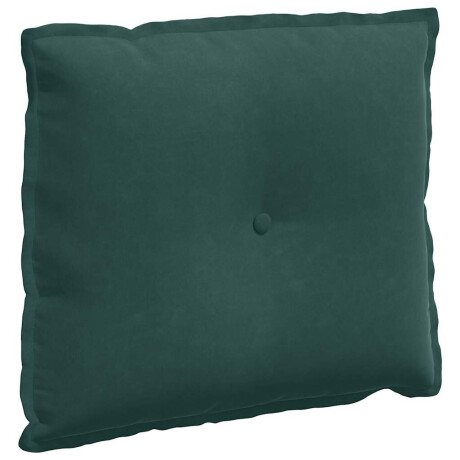 vidaXL Rugkussen Donkergroen 60 x 50 cm Cordstof afbeelding2 - 1