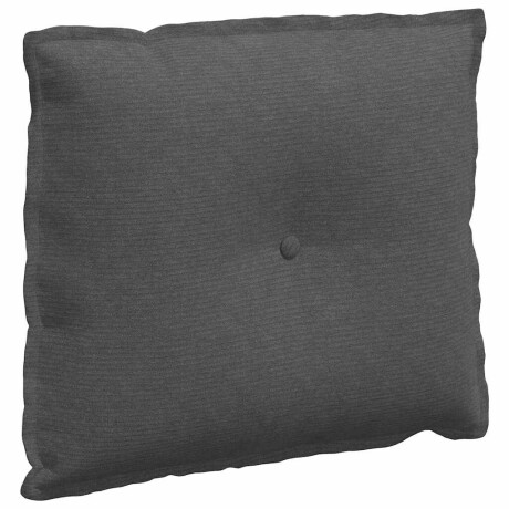 vidaXL Rugkussen Donkergrijs 60 x 50 cm Cordstof afbeelding2 - 1