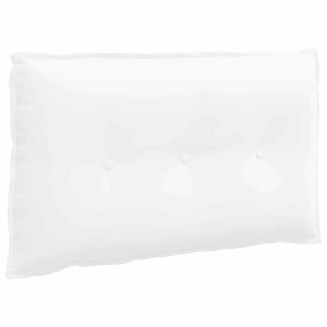 vidaXL Rugkussen Wit 80 x 19 x 50 cm Stof afbeelding2 - 1
