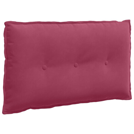 vidaXL Rugkussen Wijnrood 80 x 50 cm Cordstof afbeelding2 - 1