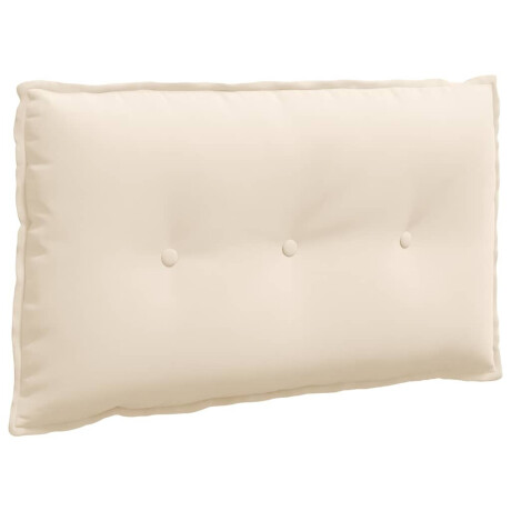 vidaXL Rugkussen Beige 80 x 50 cm Microvezel Stof afbeelding2 - 1