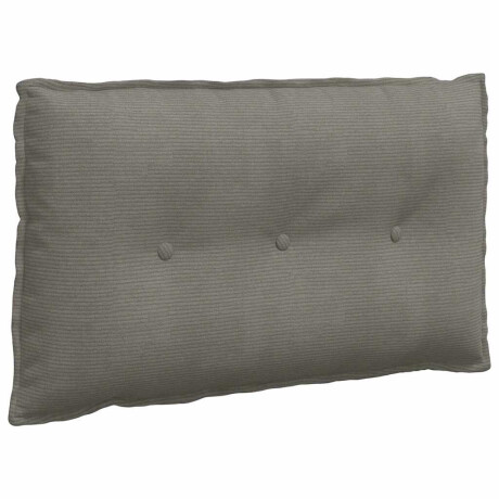 vidaXL Rugkussen Lichtgrijs 80 x 50 cm Cordstof afbeelding2 - 1