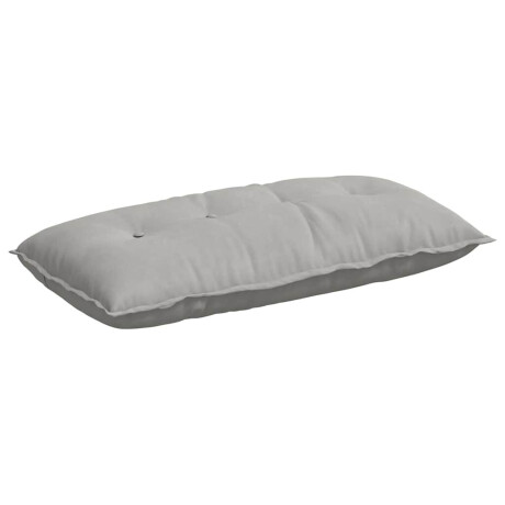 vidaXL Rugkussen Lichtgrijs 100 x 50 cm Microvezel Stof afbeelding2 - 1