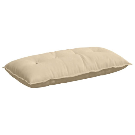 vidaXL Rugkussen Crème 100 x 50 cm Microvezel Stof afbeelding2 - 1