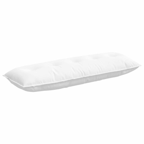 vidaXL Rugkussen Wit 140 x 19 x 50 cm Stof afbeelding2 - 1