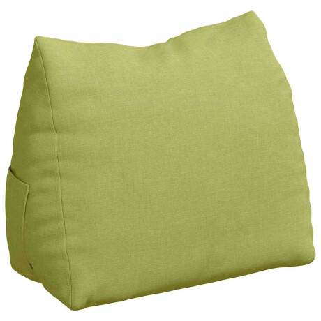 vidaXL Rugkussen Lichtgroen 45 x 20 x 35 cm Stof afbeelding2 - 1