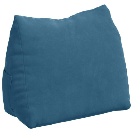 vidaXL Rugkussen Blauw 45 x 20 x 35 cm Cordstof afbeelding2 - 1