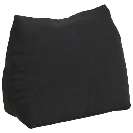 vidaXL Rugkussen Zwart 45 x 20 x 35 cm Cordstof afbeelding2 - 1