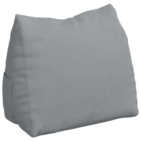 vidaXL Rugkussen Lichtgrijs 60 x 20 x 50 cm Stof afbeelding2 - 1