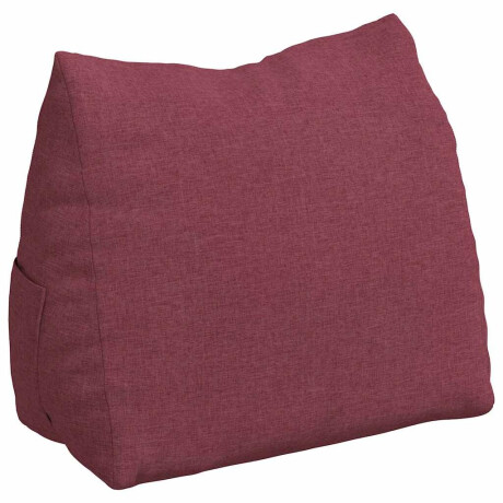 vidaXL Rugkussen Wijnrood 60 x 20 x 50 cm Stof afbeelding2 - 1