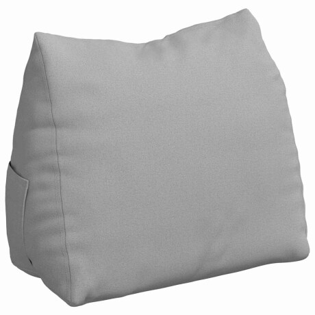 vidaXL Rugkussen Wolkengrijs 60 x 20 x 50 cm Stof afbeelding2 - 1