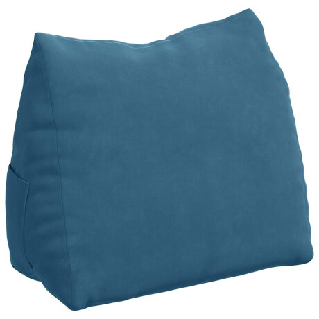 vidaXL Rugkussen Blauw 60 x 20 x 50 cm Cordstof afbeelding2 - 1