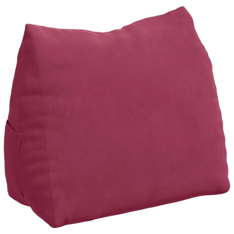 vidaXL Rugkussen Wijnrood 60 x 20 x 50 cm Cordstof afbeelding2 - 1
