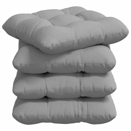vidaXL Zitkussens 4 pcs Wolkengrijs 45 x 45 x 12 cm Stof afbeelding2 - 1