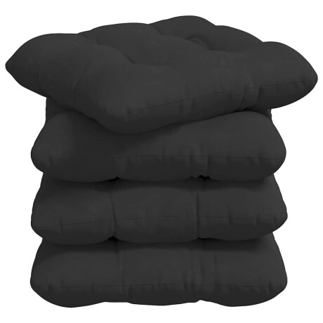 vidaXL Zitkussens 4 pcs Zwart 45 x 45 cm Microvezel Stof afbeelding2 - 1