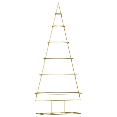 vidaXL Metalen kerstboom met standaard Goud 148 cm Poedergecoat staal afbeelding2 - 1