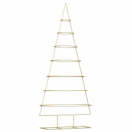 vidaXL Metalen kerstboom met standaard Goud 209 cm Poedergecoat staal afbeelding2 - 1