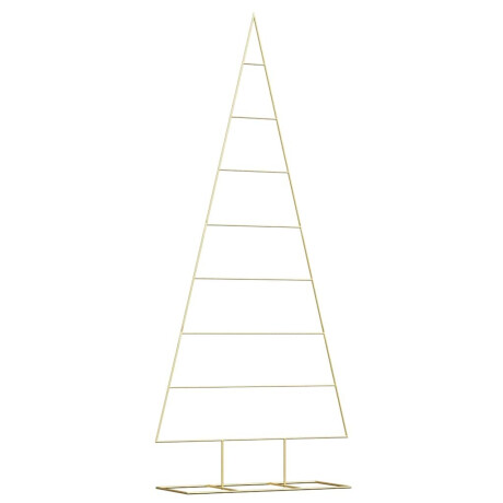 vidaXL Metalen kerstboom met standaard Goud 211 cm Poedergecoat staal afbeelding2 - 1