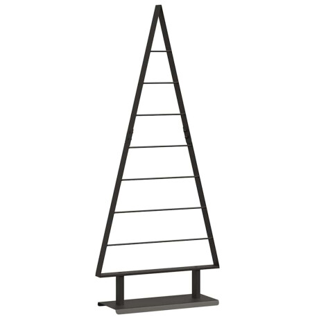 vidaXL Metalen kerstboom met standaard Zwart 125,5 cm Staal afbeelding2 - 1
