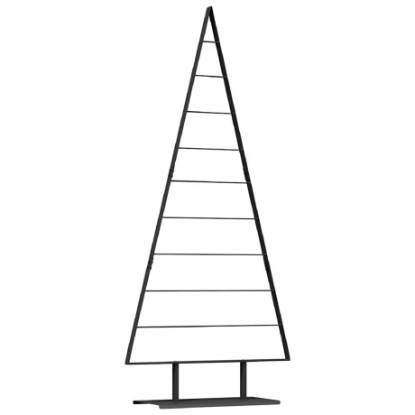 vidaXL Metalen kerstboom met standaard Zwart 210 cm Staal afbeelding2 - 1