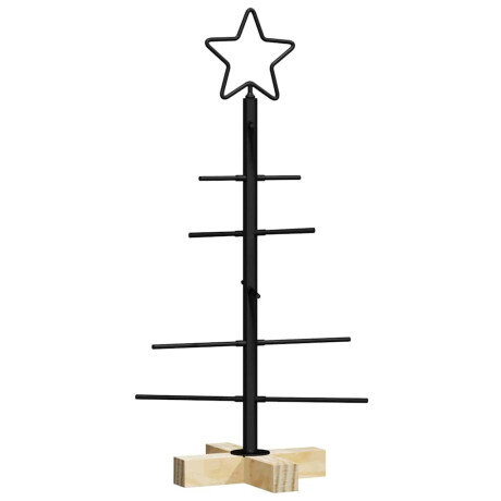vidaXL Metalen kerstboom Zwart 59,5 cm Poedergecoat staal afbeelding2 - 1