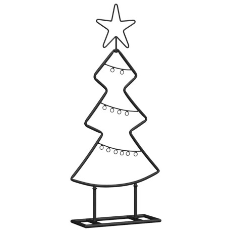 vidaXL Metalen kerstboom met standaard Zwart 60 cm Staal afbeelding2 - 1