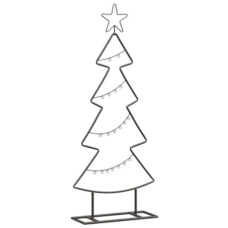 vidaXL Metalen kerstboom met standaard Zwart 90,5 cm Staal afbeelding2 - 1