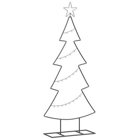vidaXL Metalen kerstboom met standaard Zwart 125 cm Staal afbeelding2 - 1
