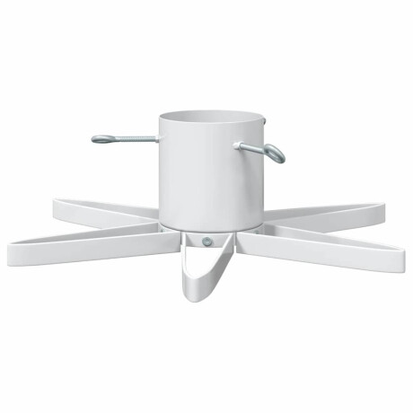 vidaXL Kerstboomstandaard 1.73 Wit 49 x 49 x 15,5 cm Staal afbeelding2 - 1